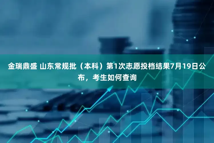 金瑞鼎盛 山东常规批（本科）第1次志愿投档结果7月19日公布，考生如何查询