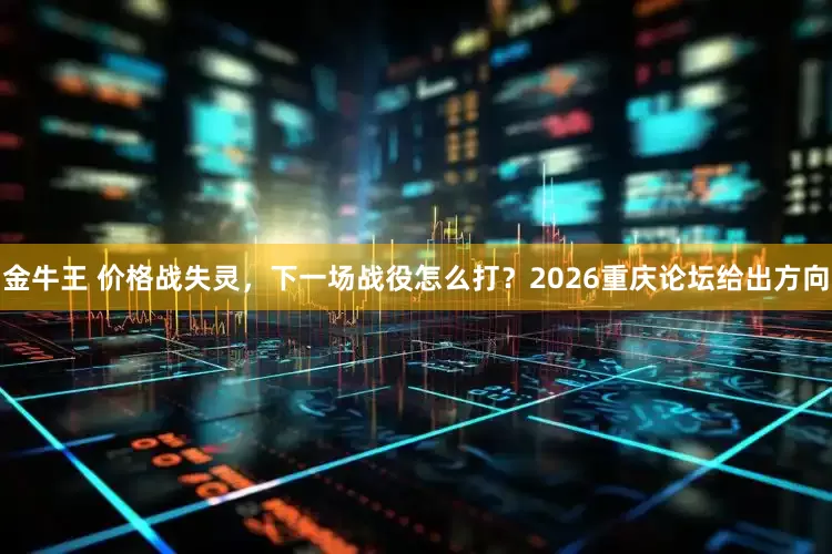 金牛王 价格战失灵，下一场战役怎么打？2026重庆论坛给出方向